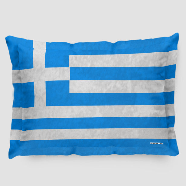 Greek Flag - Pillow Sham - Airportag