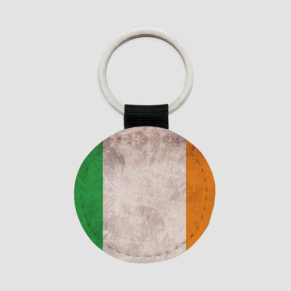 Drapeau irlandais - Porte-clés rond