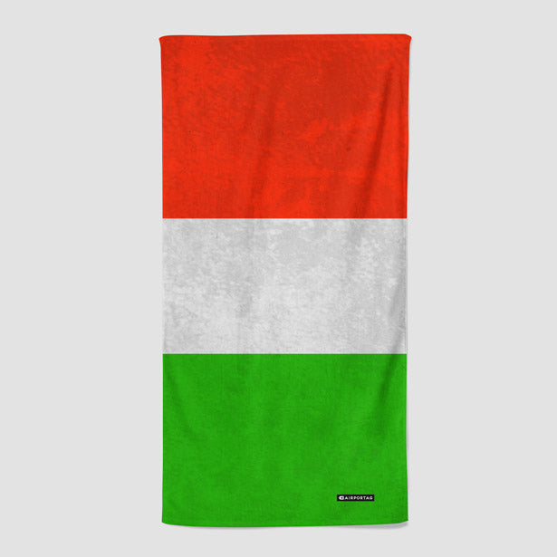 Italian Flag - Beach Towel - Airportag