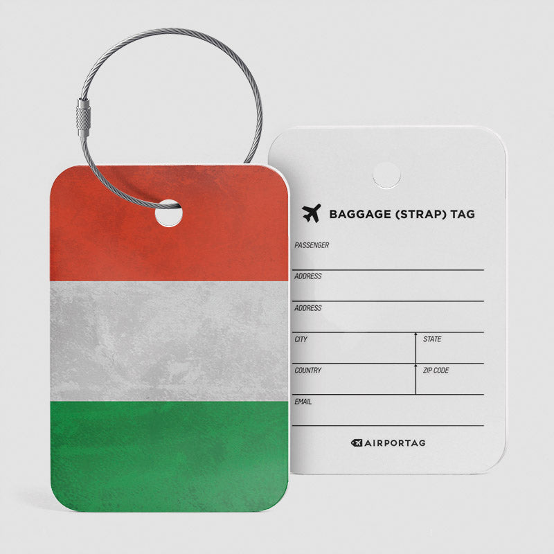 Drapeau italien - Étiquette de bagage