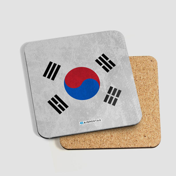 South Korean Flag - Coaster - Airportag