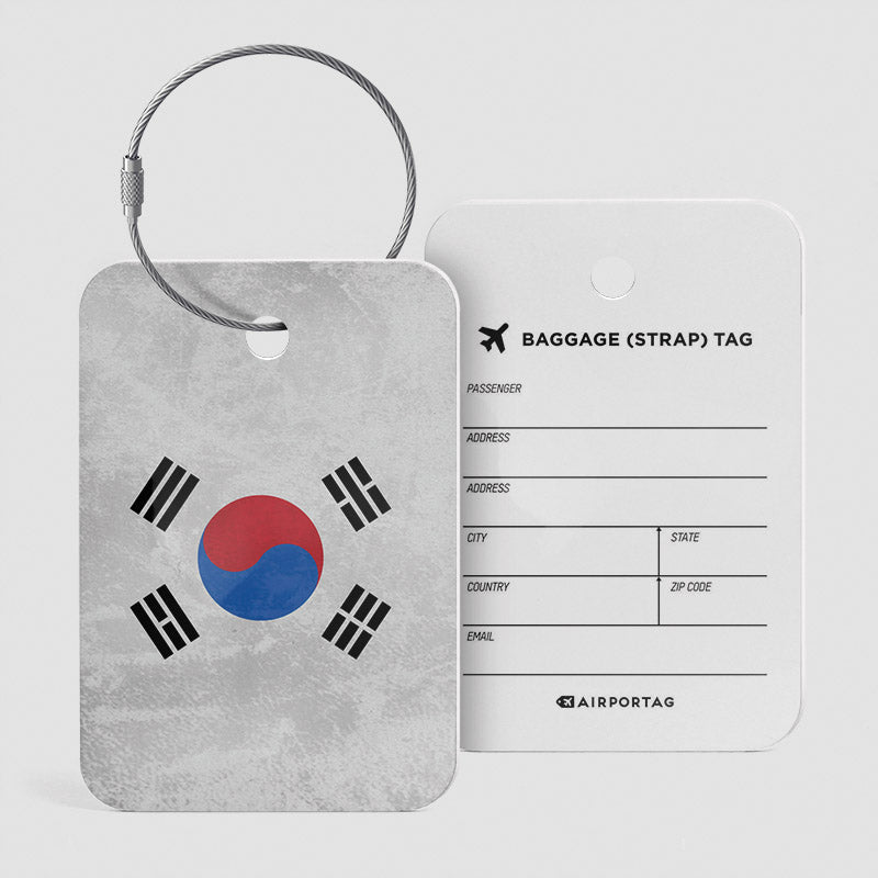 韓国国旗 - 荷物タグ