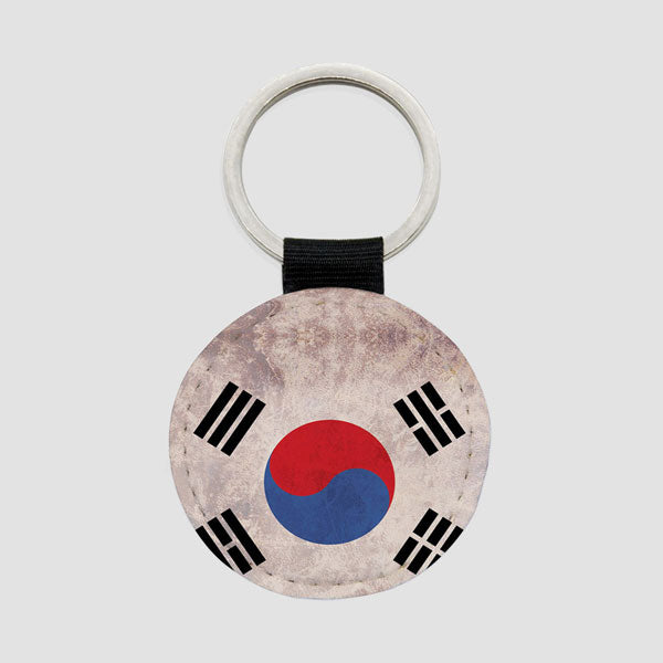 Drapeau sud-coréen - Porte-clés rond