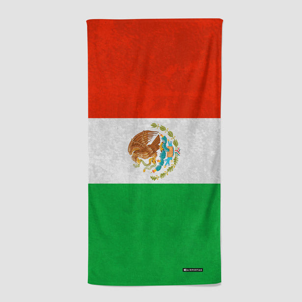 Mexican Flag - Beach Towel - Airportag