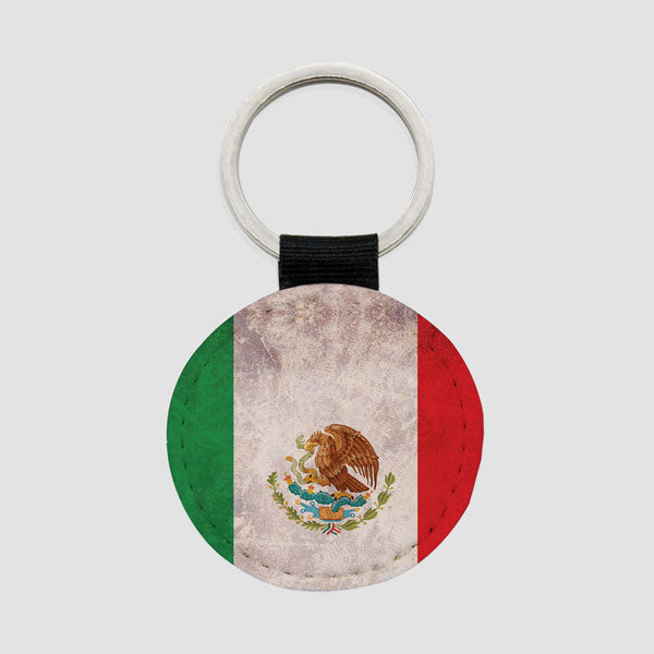 メキシコ国旗 - ラウンド キーチェーン