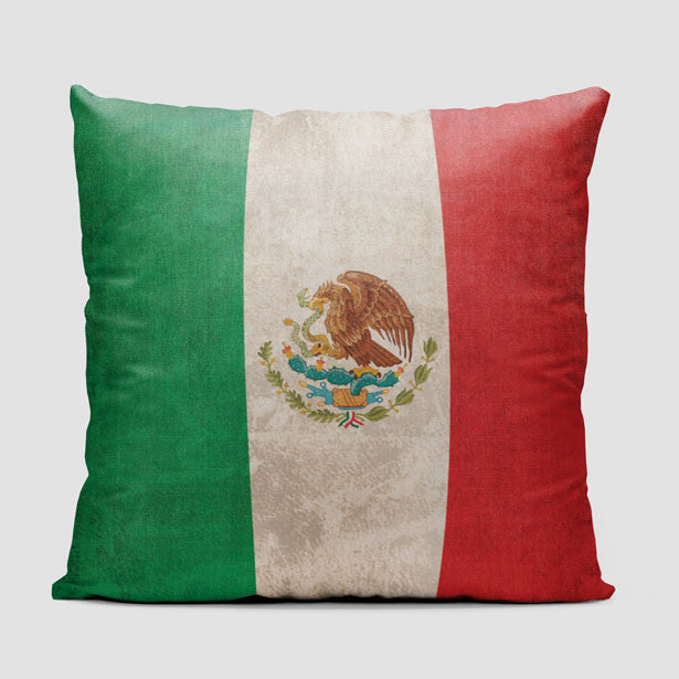 Mexican Flag - Throw Pillow - Airportag