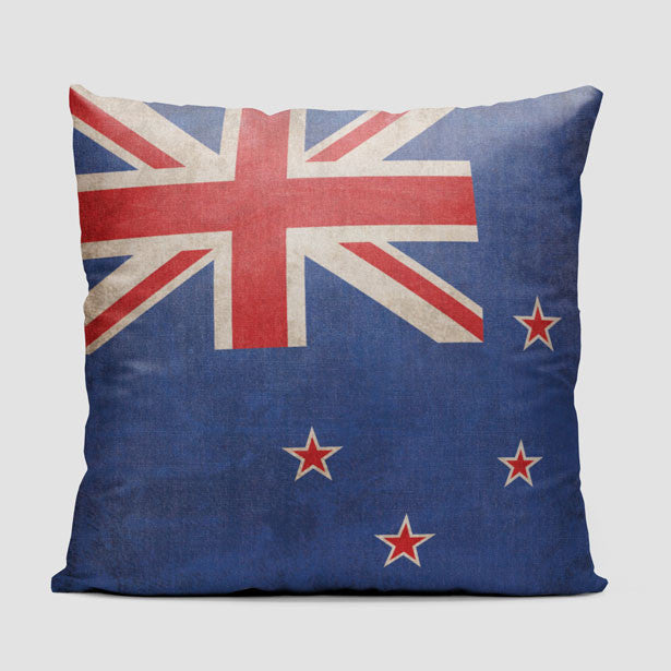 New Zealand Flag - Throw Pillow - Airportag