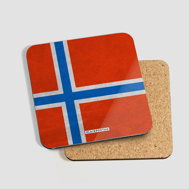 Norwegian Flag - Coaster - Airportag