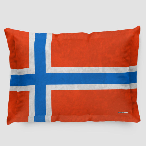 Norwegian Flag - Pillow Sham - Airportag
