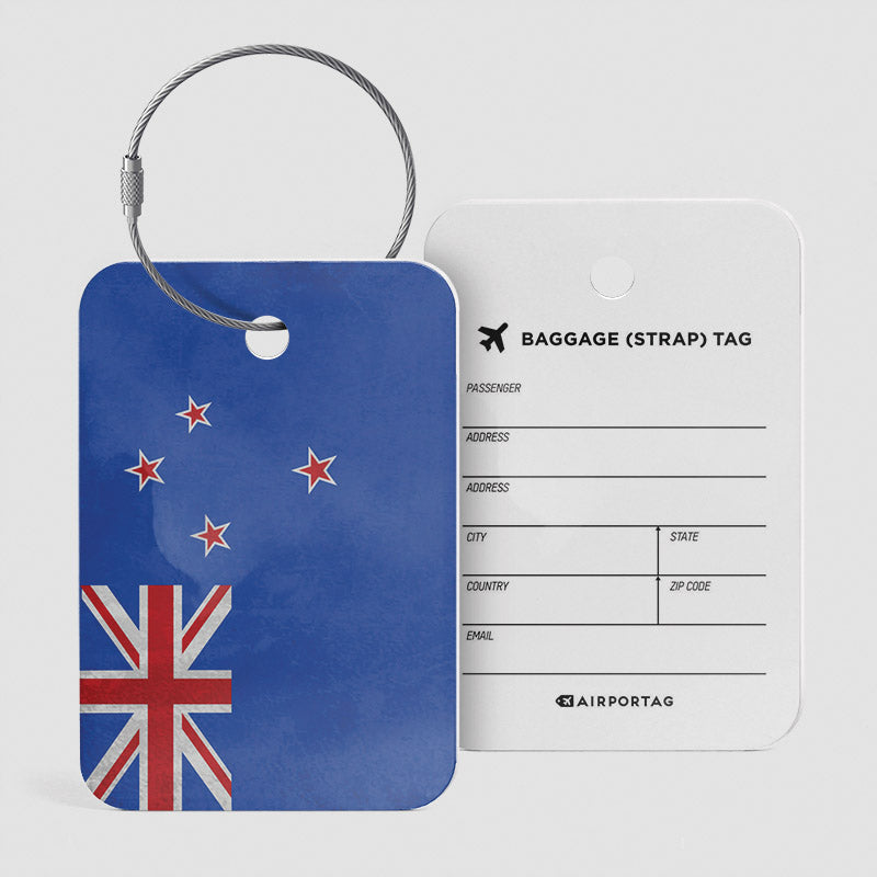 Drapeau de la Nouvelle-Zélande - Étiquette de bagage