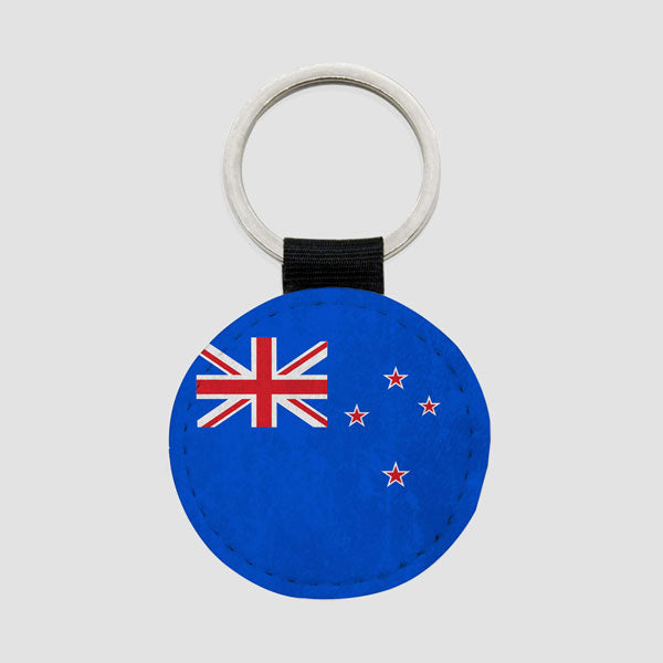 New Zealand Flag - Round Keychain