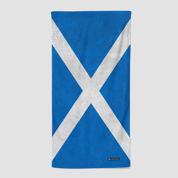 Scottish Flag - Beach Towel - Airportag