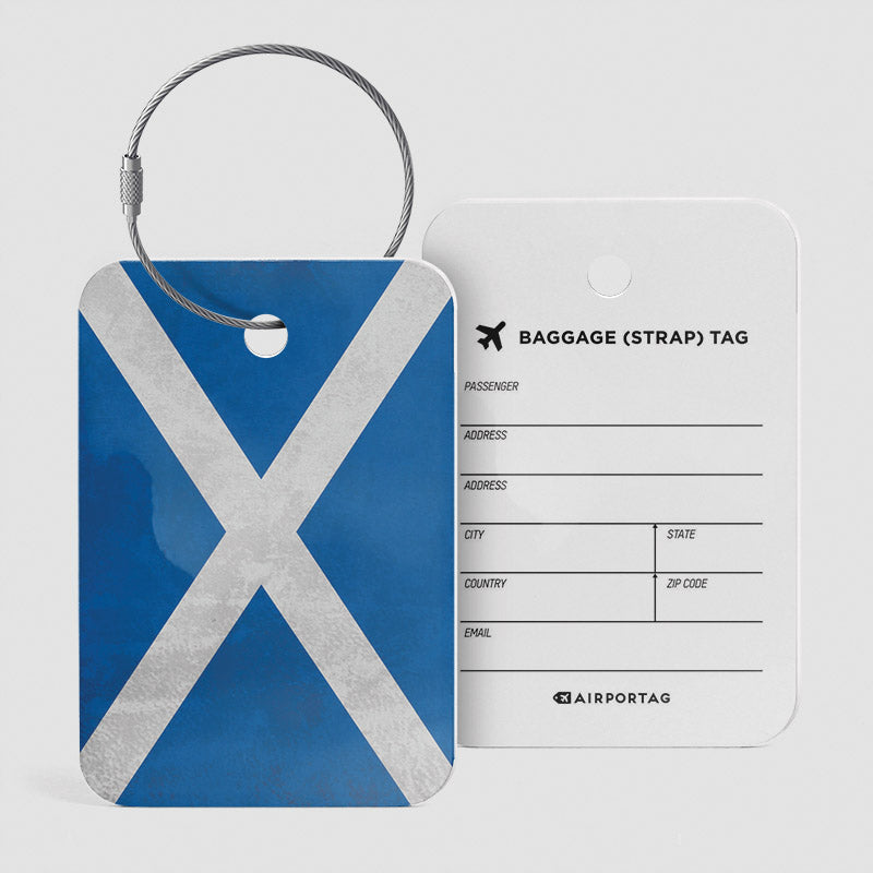 Drapeau écossais - Étiquette de bagage