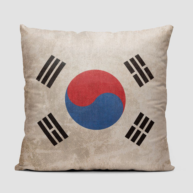 South Korean Flag - Throw Pillow - Airportag