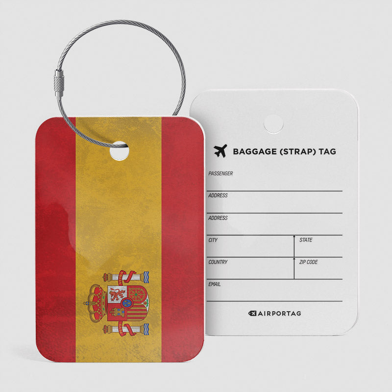 スペイン国旗 - 荷物タグ