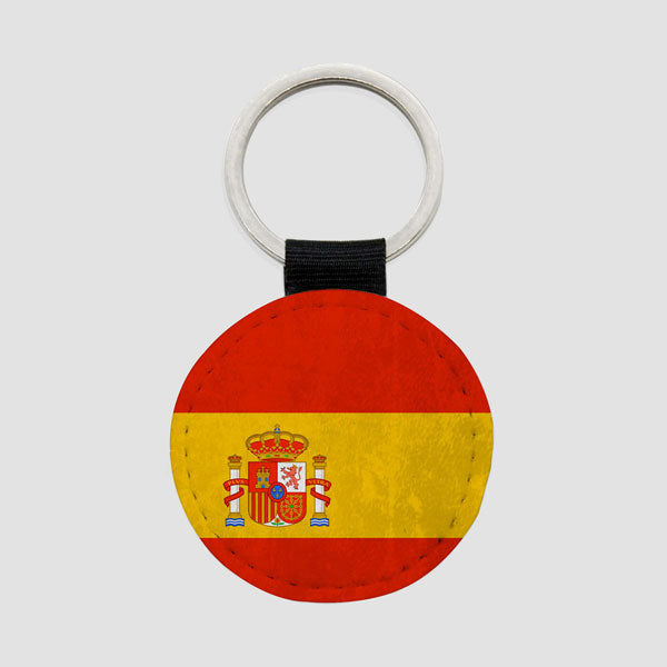 Spanish Flag - Round Keychain