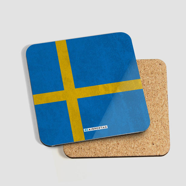 Swedish Flag - Coaster - Airportag