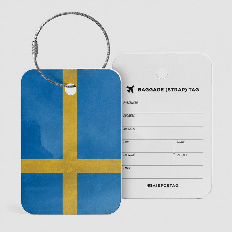 スウェーデンの国旗 - 荷物タグ