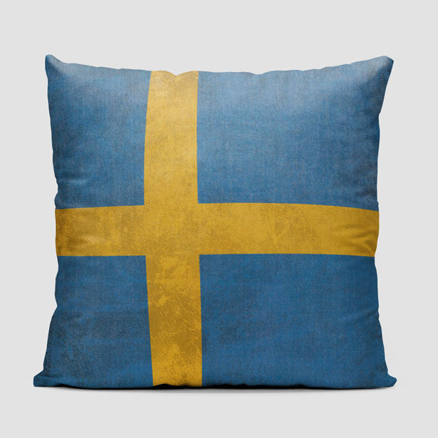 Swedish Flag - Throw Pillow - Airportag