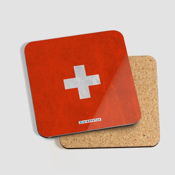 Switzerland Flag - Coaster - Airportag