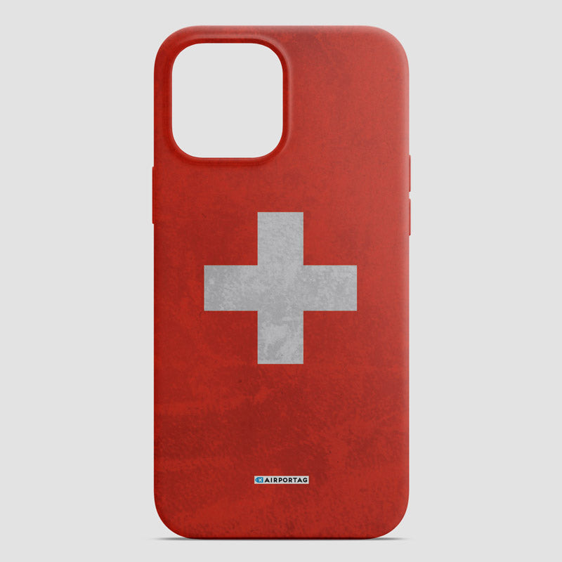 スイス国旗 - 電話ケース