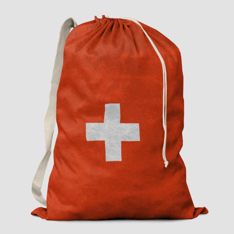 Switzerland Flag - Laundry Bag - Airportag