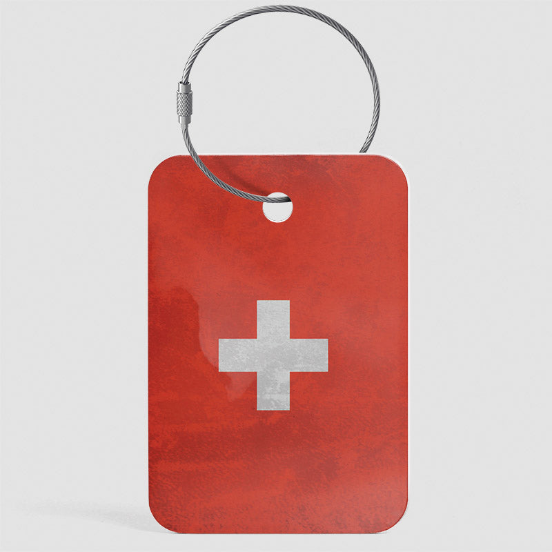 Drapeau de la Suisse - Étiquette de bagage