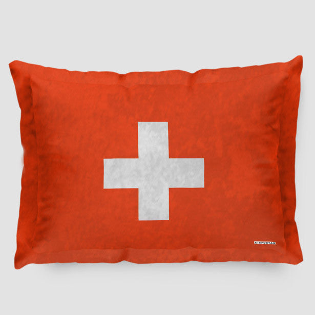 Switzerland Flag - Pillow Sham - Airportag
