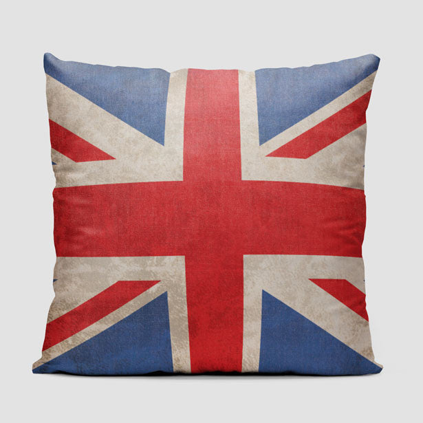 UK Flag - Throw Pillow - Airportag