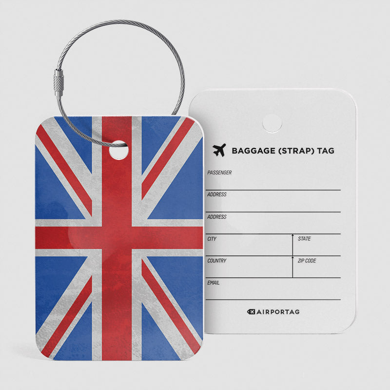 Drapeau britannique - Étiquette de bagage