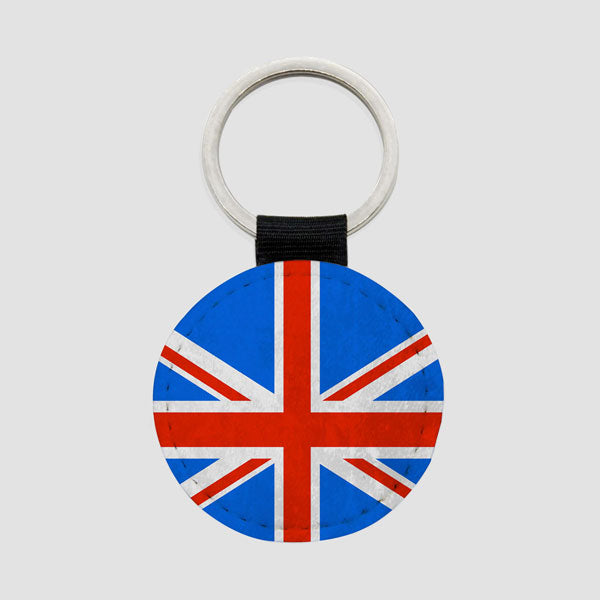 Drapeau du Royaume-Uni - Porte-clés rond