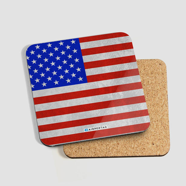USA Flag - Coaster - Airportag