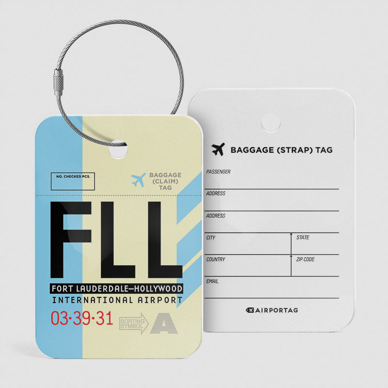 FLL - Étiquette de bagage