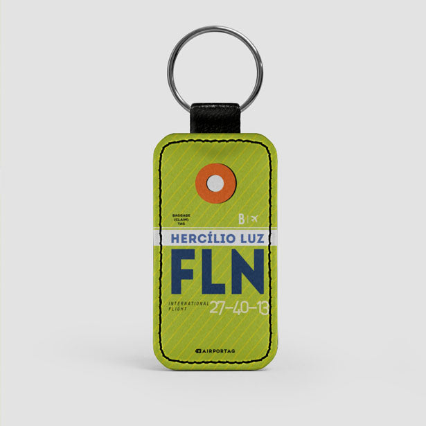FLN - Leather Keychain - Airportag