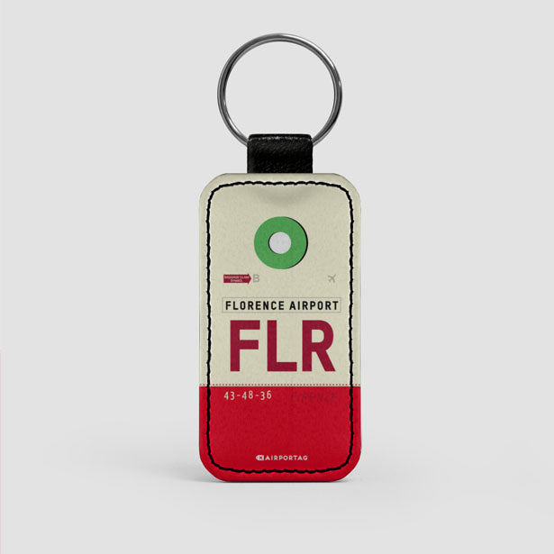 FLR - Leather Keychain - Airportag