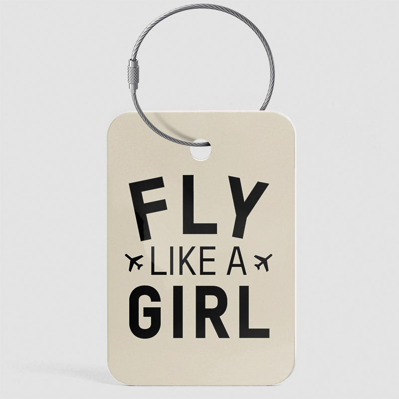 Fly Like A Girl - Luggage Tag
