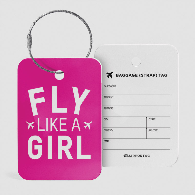 Fly Like A Girl - ラゲッジタグ