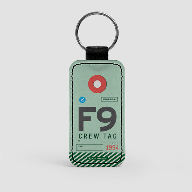 F9 - Leather Keychain - Airportag