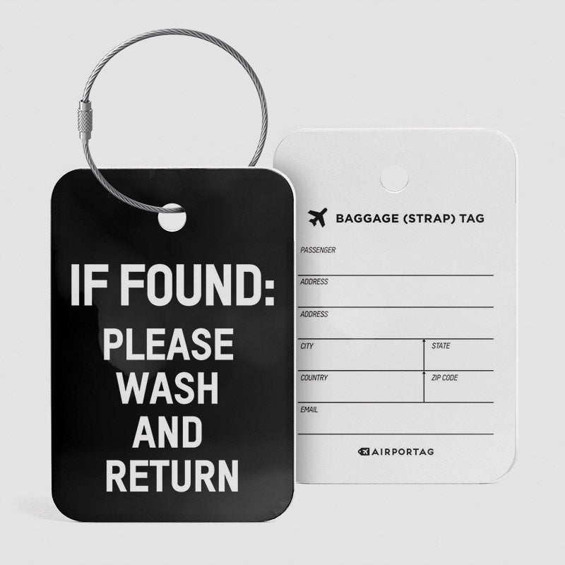 to those in peril — This baggage tag would have been placed on a piece