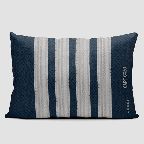 Pilot Stripes - Rectangular Pillow - Airportag