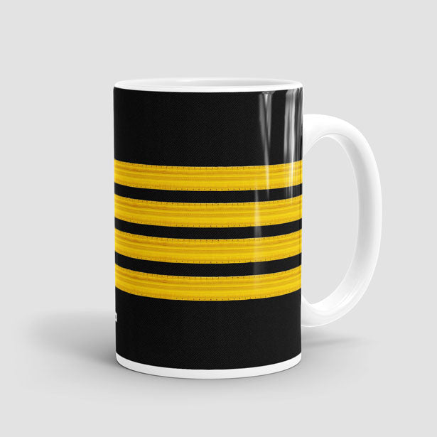 Black Pilot Stripes - Mug - Airportag