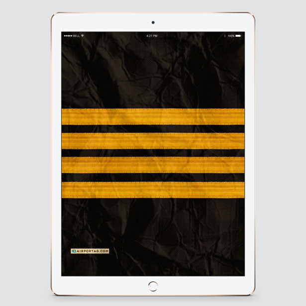 Black Pilot Stripes - Mobile wallpaper - Airportag