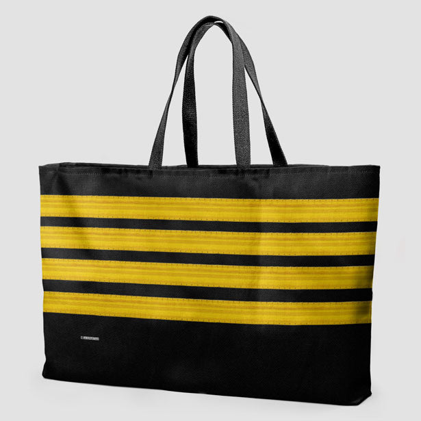 Black Pilot Stripes - Weekender Bag - Airportag