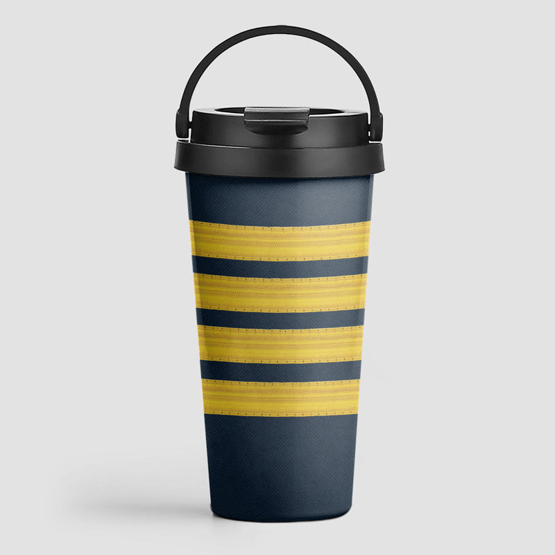 Navy Pilot Stripes - Travel Mug