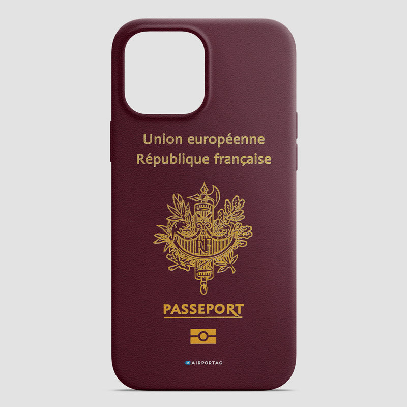 フランス - パスポート電話ケース