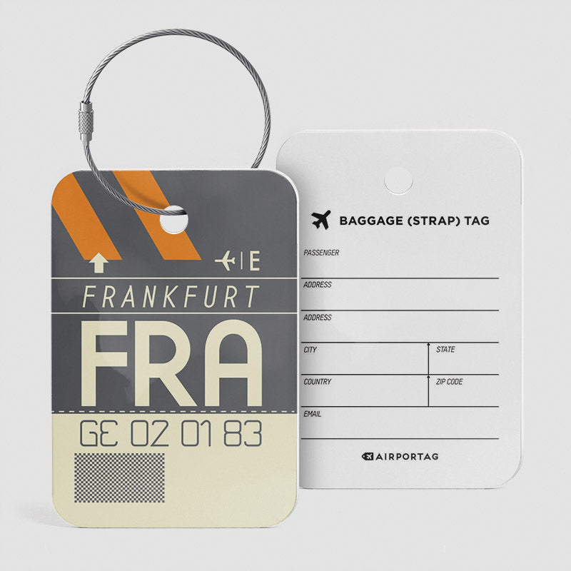 FRA - Étiquette de bagage