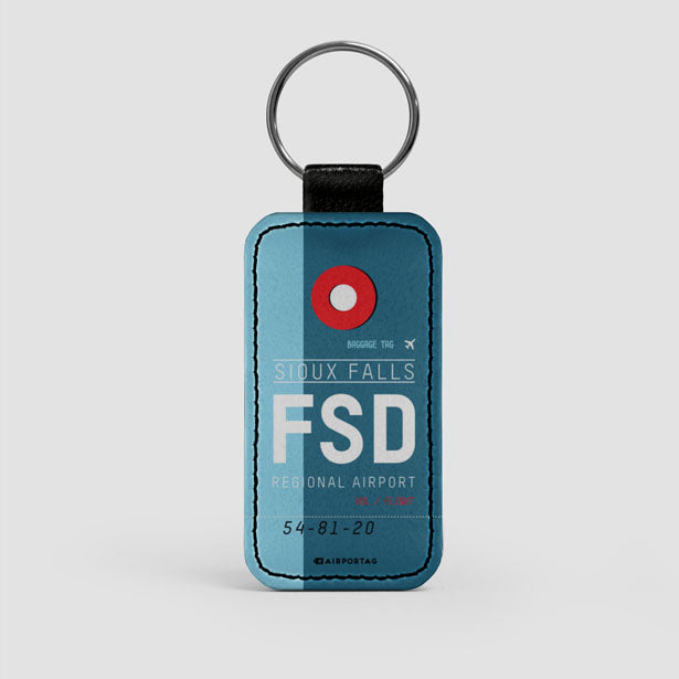 FSD - Leather Keychain - Airportag