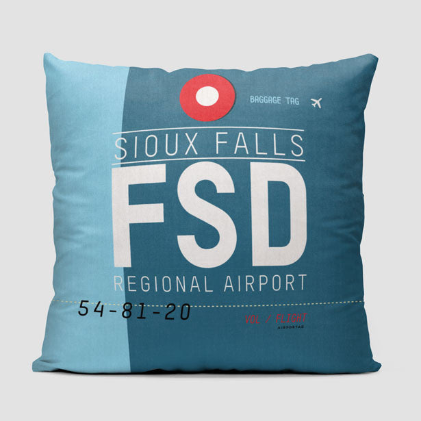 FSD - Throw Pillow - Airportag