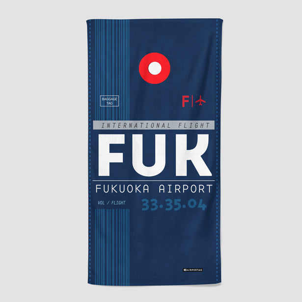 FUK - Beach Towel - Airportag