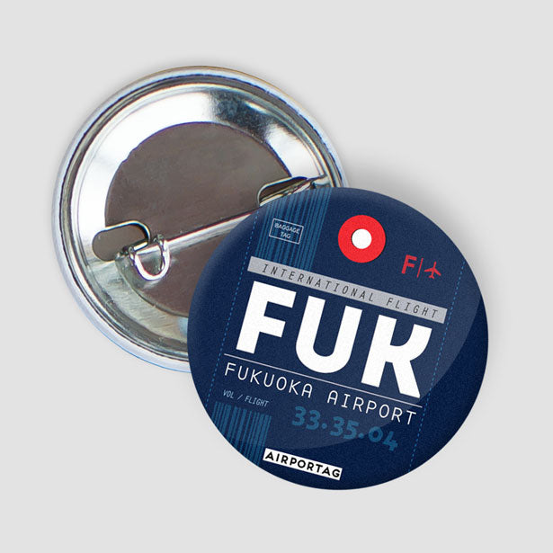 FUK - Button - Airportag